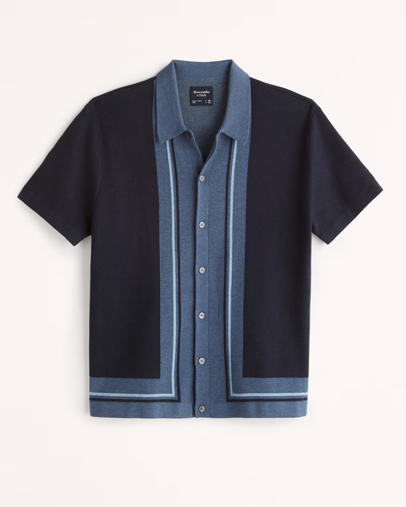 Button-Up Sweater Polo | Abercrombie & Fitch (US)