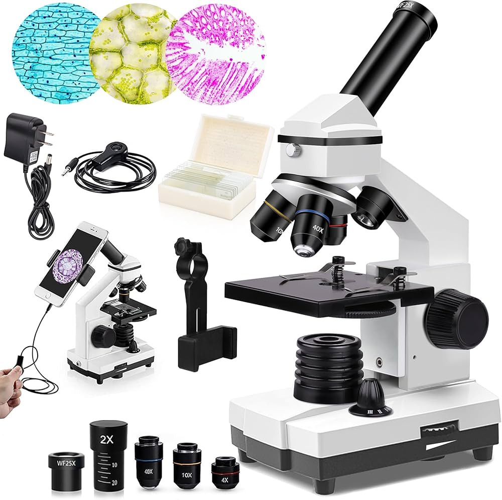 PalliPartners Compound Microscope Powerful Biological Microscopes for School Laboratory Home Educ... | Amazon (US)