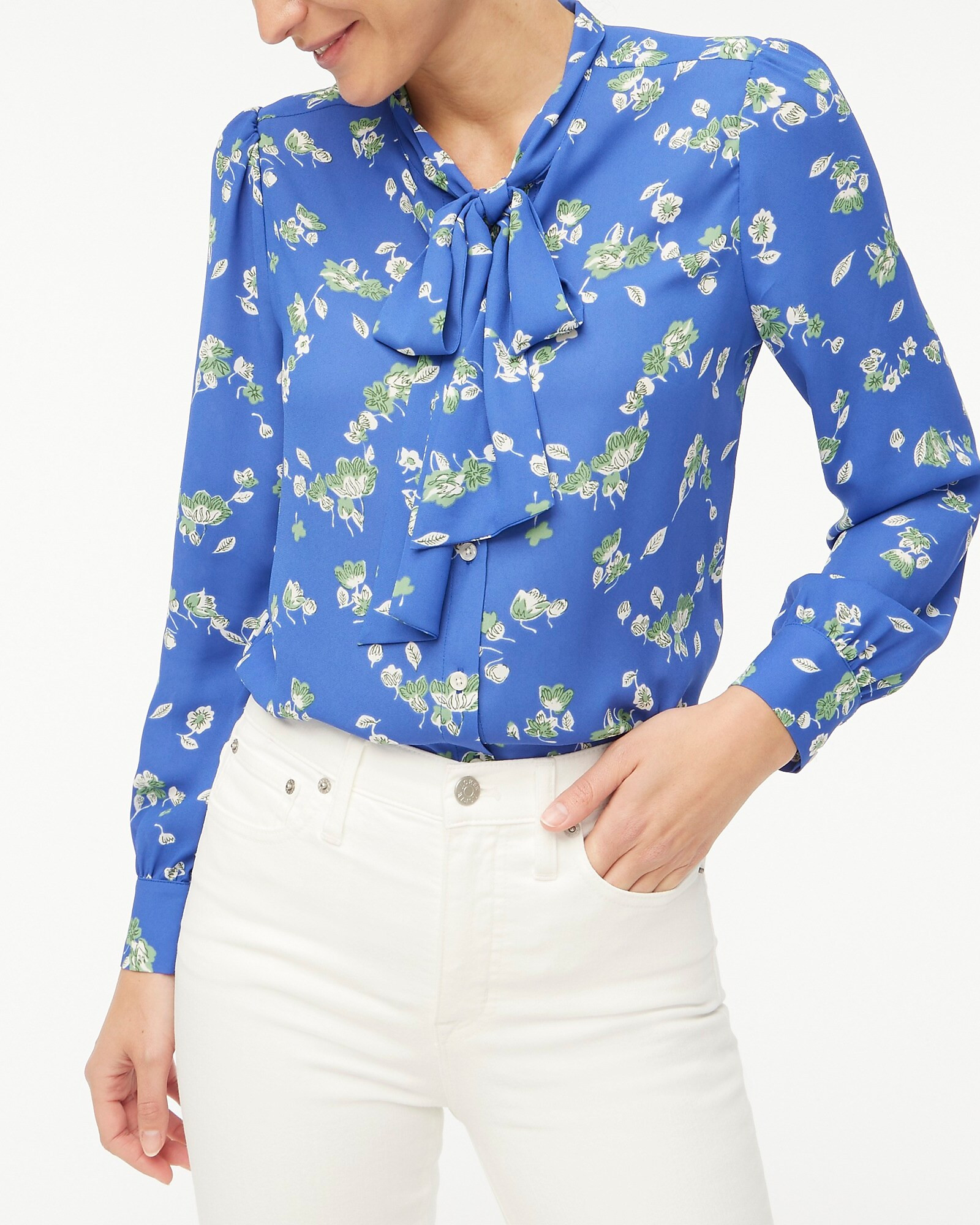 Tie-neck bow blouse | J.Crew Factory