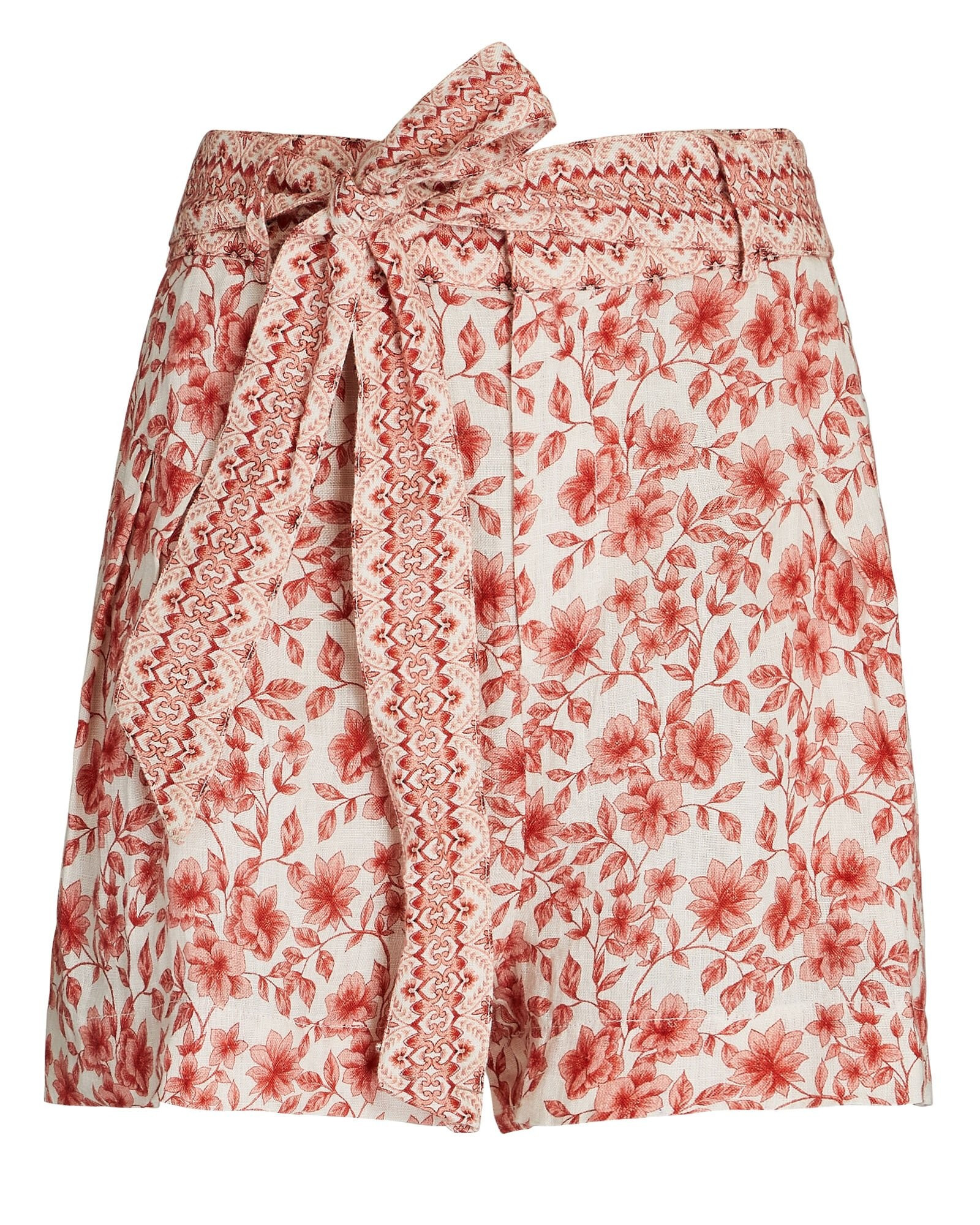 Maya High-Rise Linen Shorts | INTERMIX