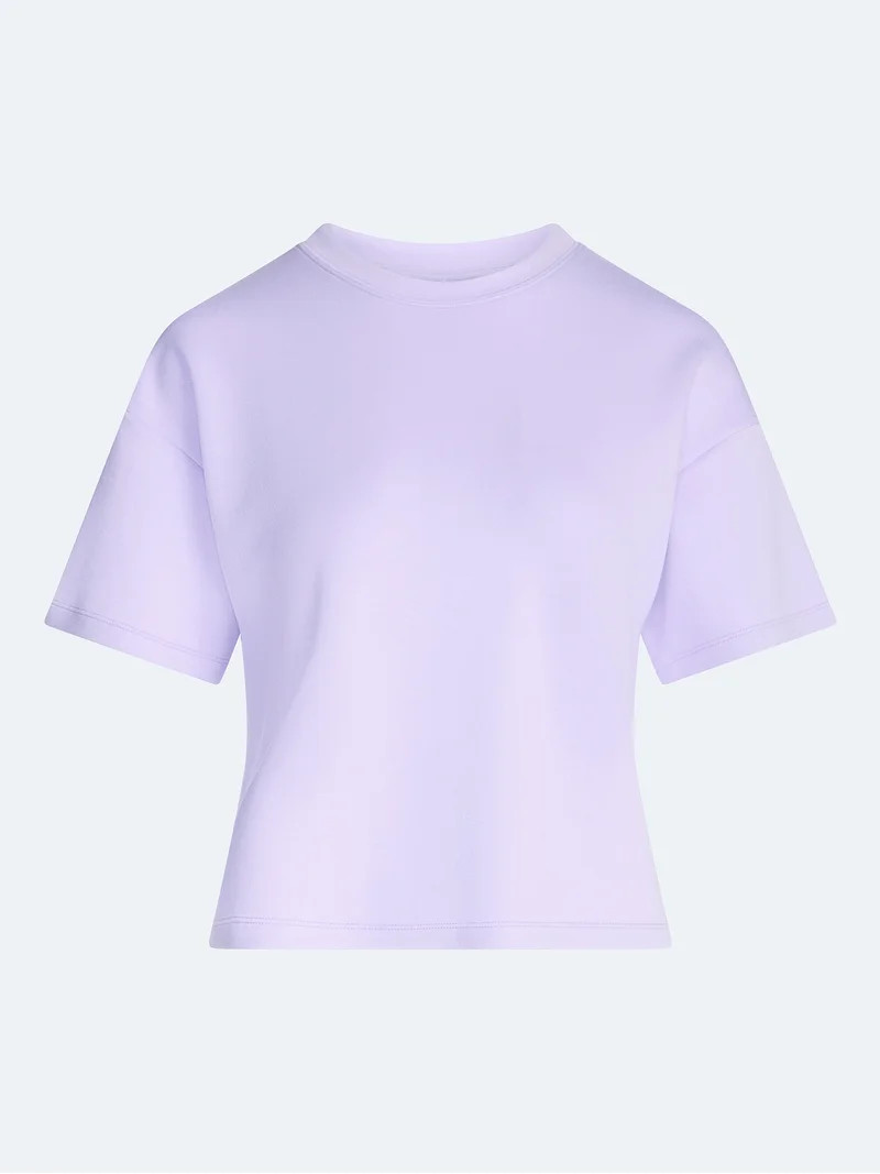 Scoop Women's and Women's Plus Scubaknit Tee with Short Sleeves, Sizes XS-4X | Walmart (US)