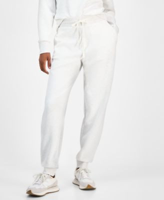 Petite Cozy Ribbed Relaxed Fit Drawstring Joggers, Macy's Exclusive | Macy's