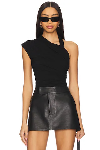 superdown Agathe Top in Black from Revolve.com | Revolve Clothing (Global)