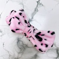 Leopard Print Spa Headband/Bow Home Skincare Fash Shipping From Usa | Etsy (US)
