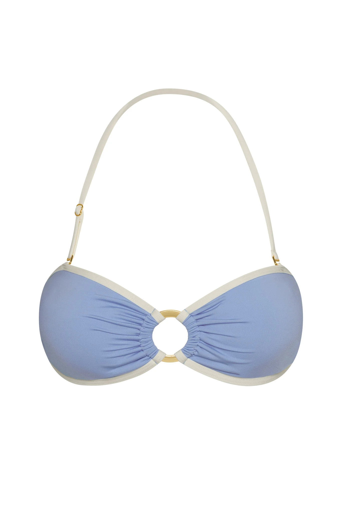 Costa Rica Top - Azure/Ivory | Monday Swimwear