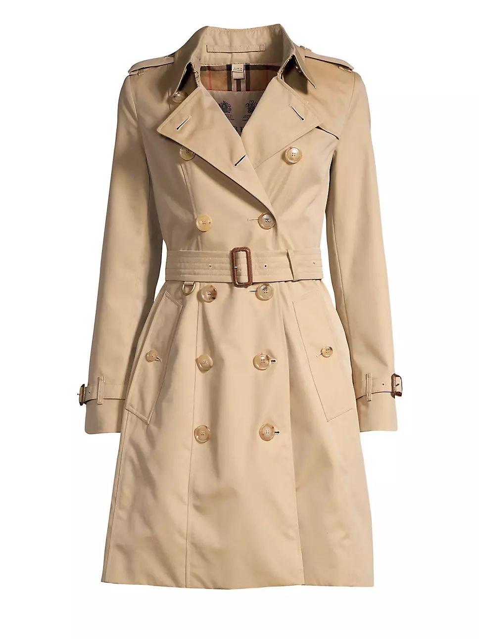 Burberry Chelsea Belted Double-Breasted Coat | Saks Fifth Avenue