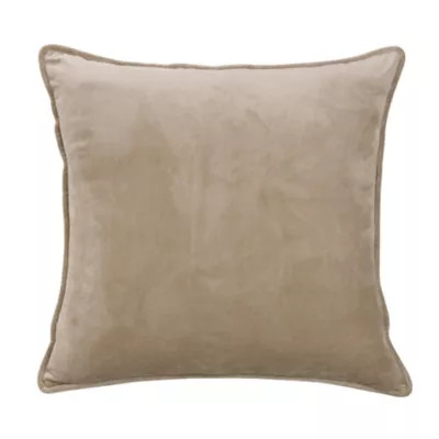 Fairfield Taupe Velvet Euro Sham | Belk