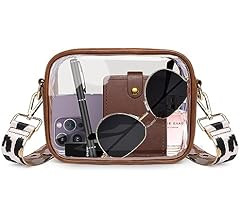 Vangue Clear Purse for Women Stadium Approved, Clear Crossbody Bag with Adjutable Strap, Transpar... | Amazon (US)