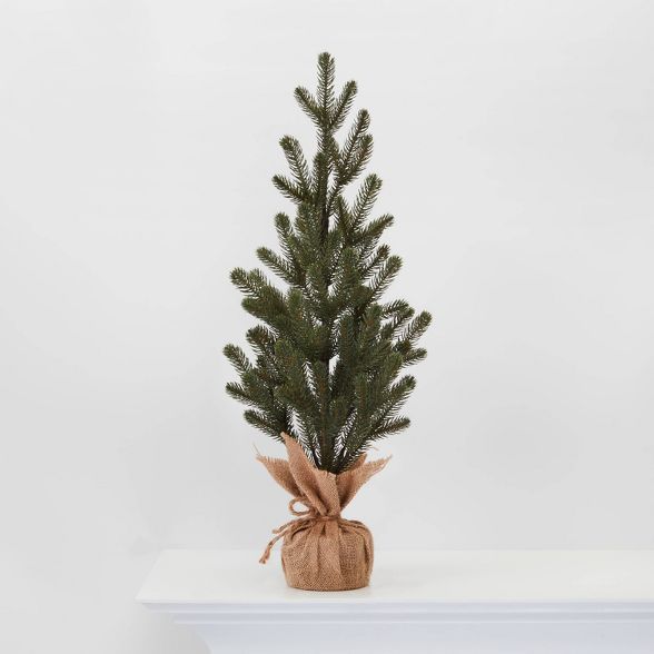 24.25" Burlap Wrapped Plastic Natural Tree - Wondershop™ | Target