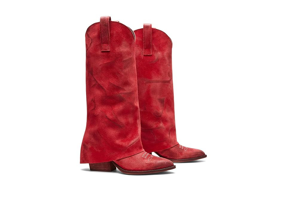 Steve Madden Sorvino (Red Suede) Women's Boots | Zappos