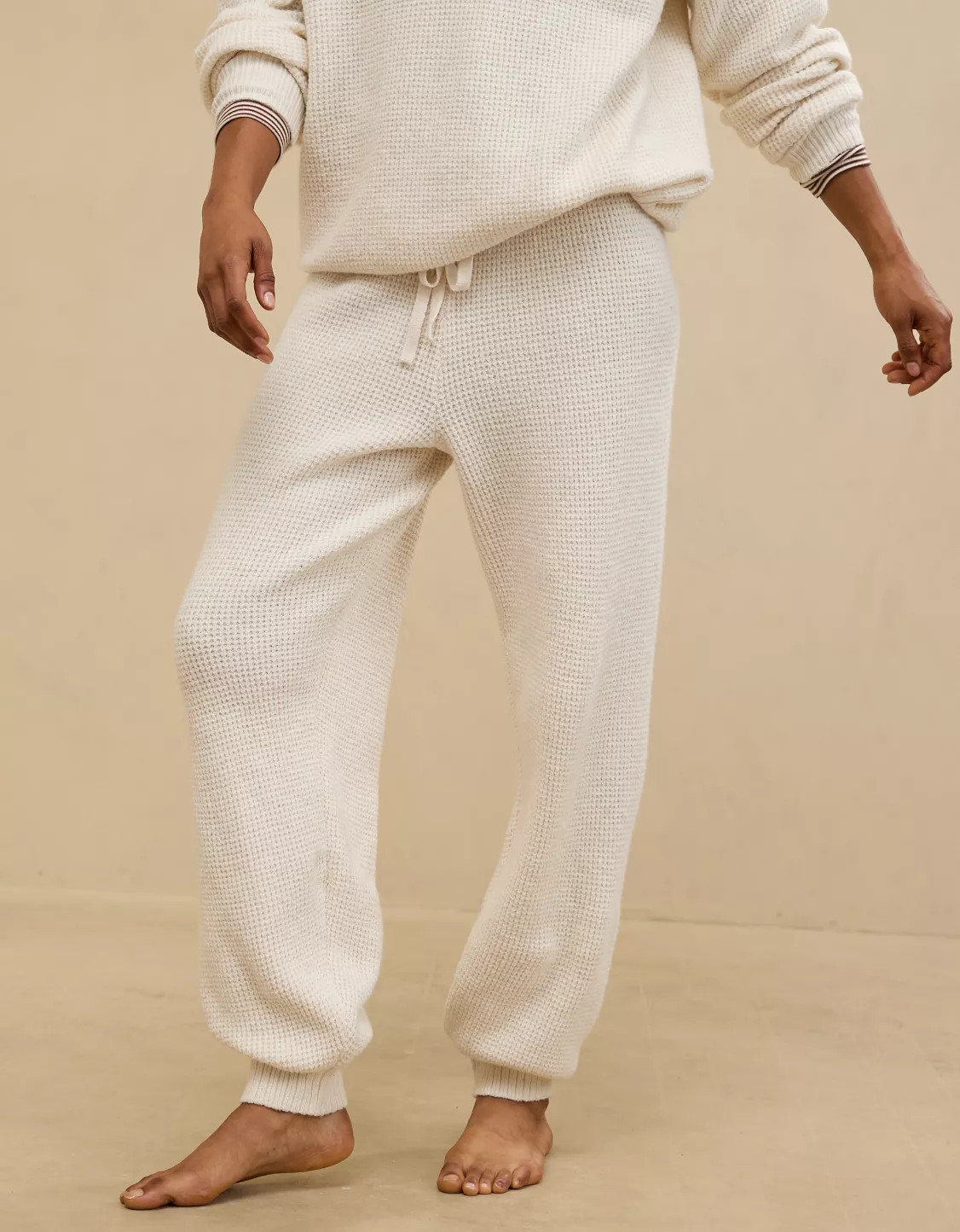 Aerie CozyUp Waffle Jogger | American Eagle Outfitters (US & CA)