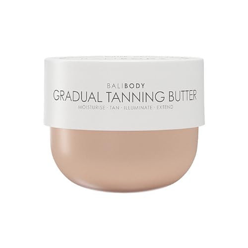 Bali Body Gradual Tanning Butter | Self Tanner Body Butter for a Natural, Streak-Free Self Tan | Buildable Glow | Sunless Tanner, Cruelty-Free, Non-Toxic (200 ml/6.76 fl oz) | Amazon (US)