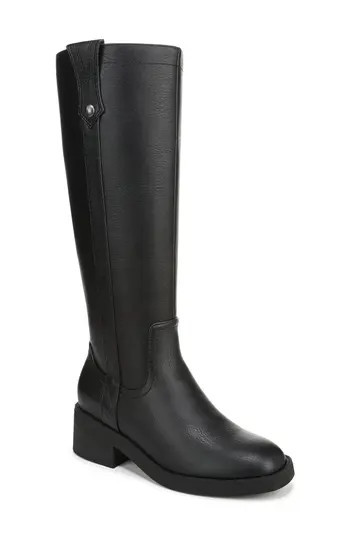 Blowfish Malibu Nomads Tall Riding Boot in Black Faux Leather at Nordstrom Rack, Size 7.5 | Nordstrom Rack