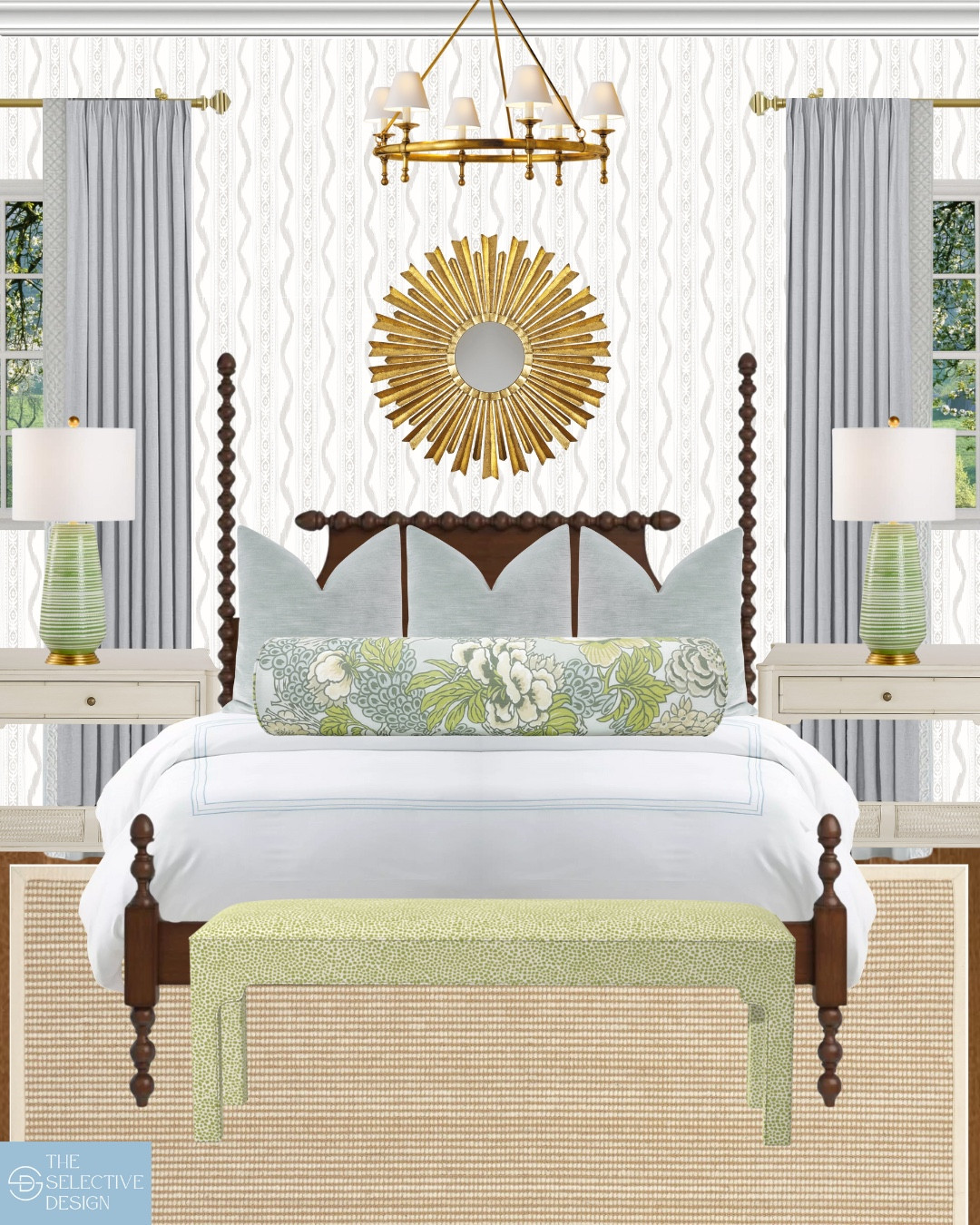 An effortlessly elegant retreat layered with timeless charm.✨ This traditional bedroom mixes classic silhouettes, soft textures, and a calming palette of blues and greens. This gorgeous space is layered, timeless, and just the right amount of cozy.

Bedroom design | traditional bedroom | timeless bedroom | classic bedroom | Grandmillennial bedroom design 

#LTKHome #LTKFindsUnder100 #LTKStyleTip