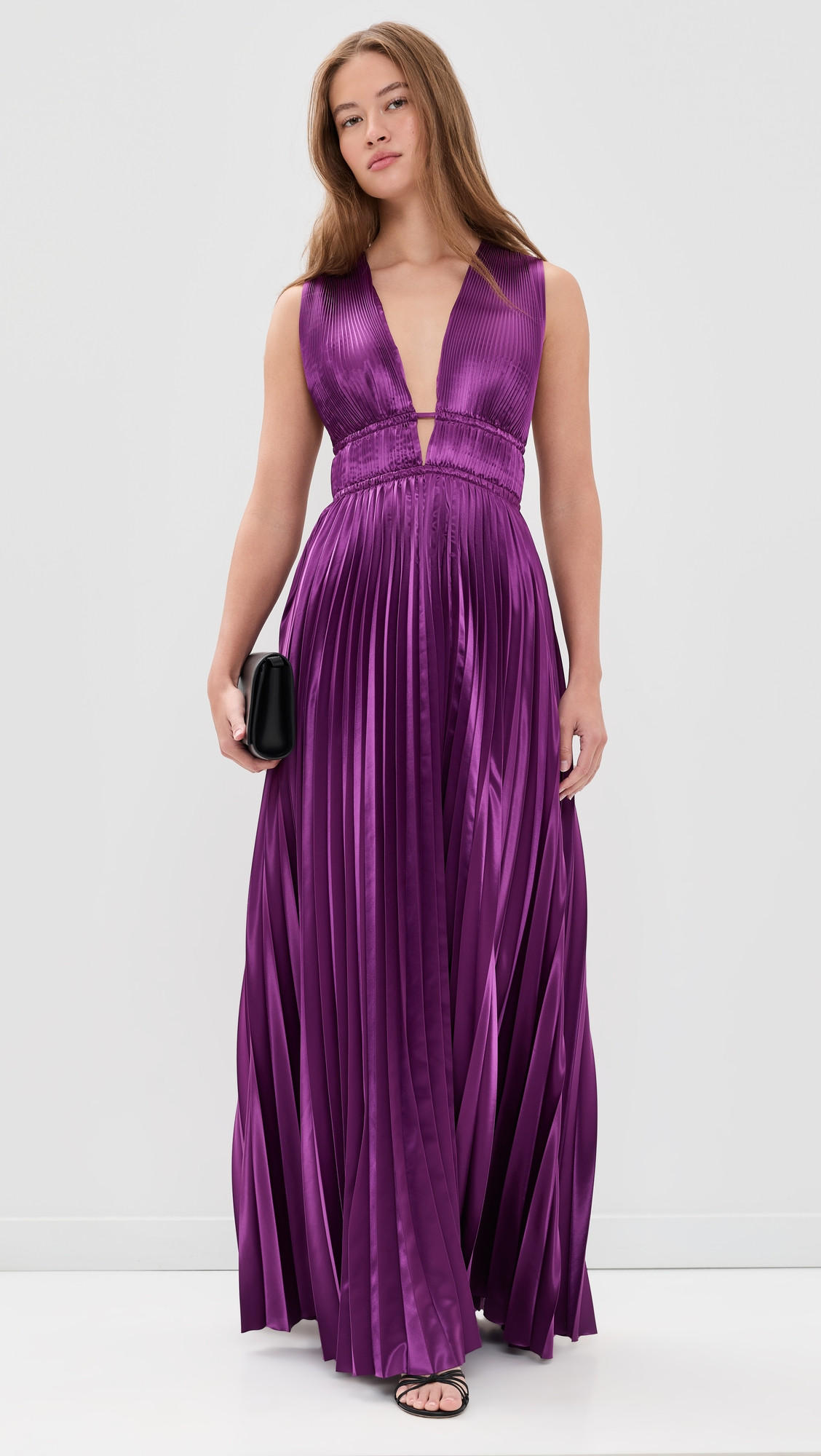 Ulla Johnson Lena Sleeveless Satin Gown Amaranth 16 | Shopbop