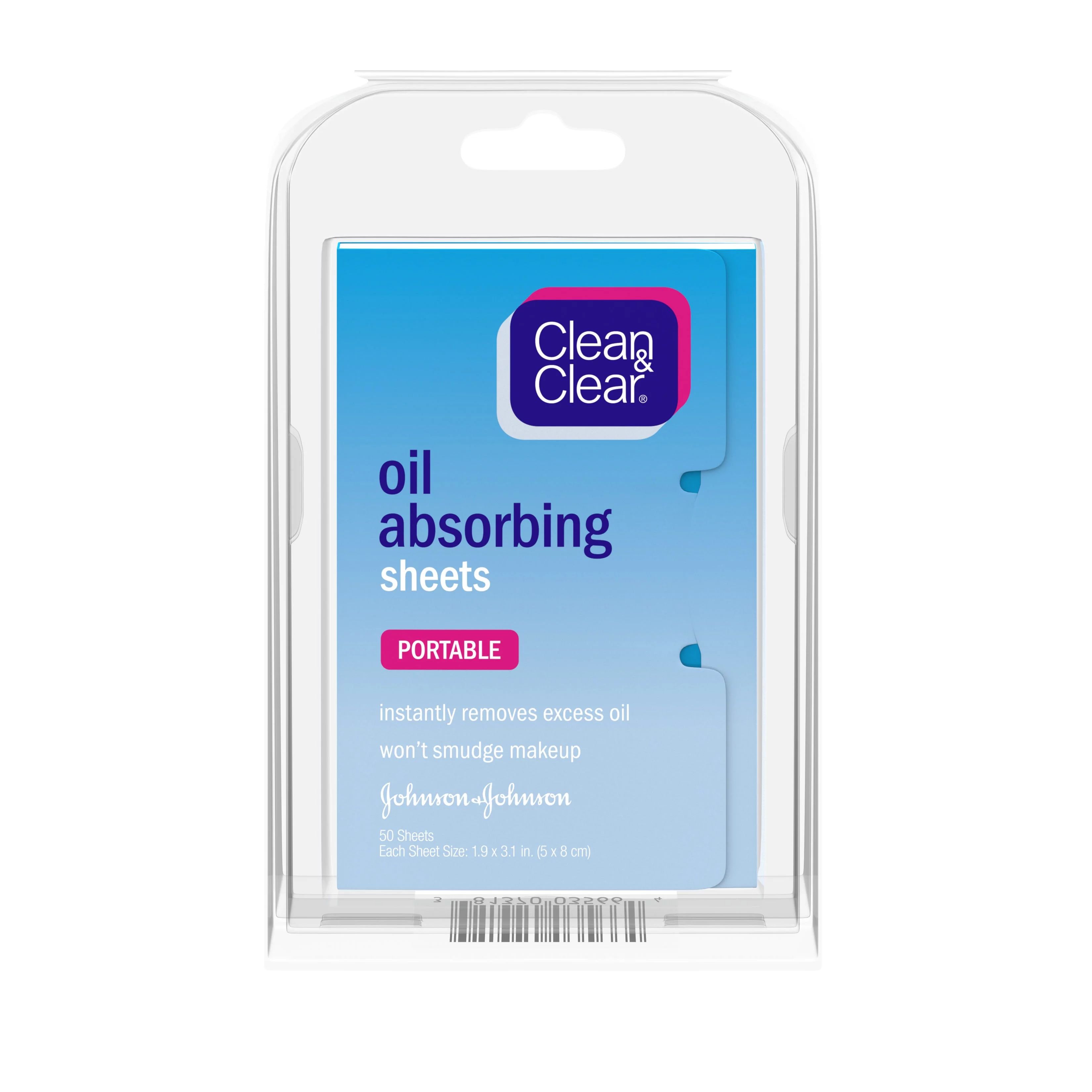 Clean & Clear Oil Absorbing Facial Sheets, 50 ct | Walmart (US)