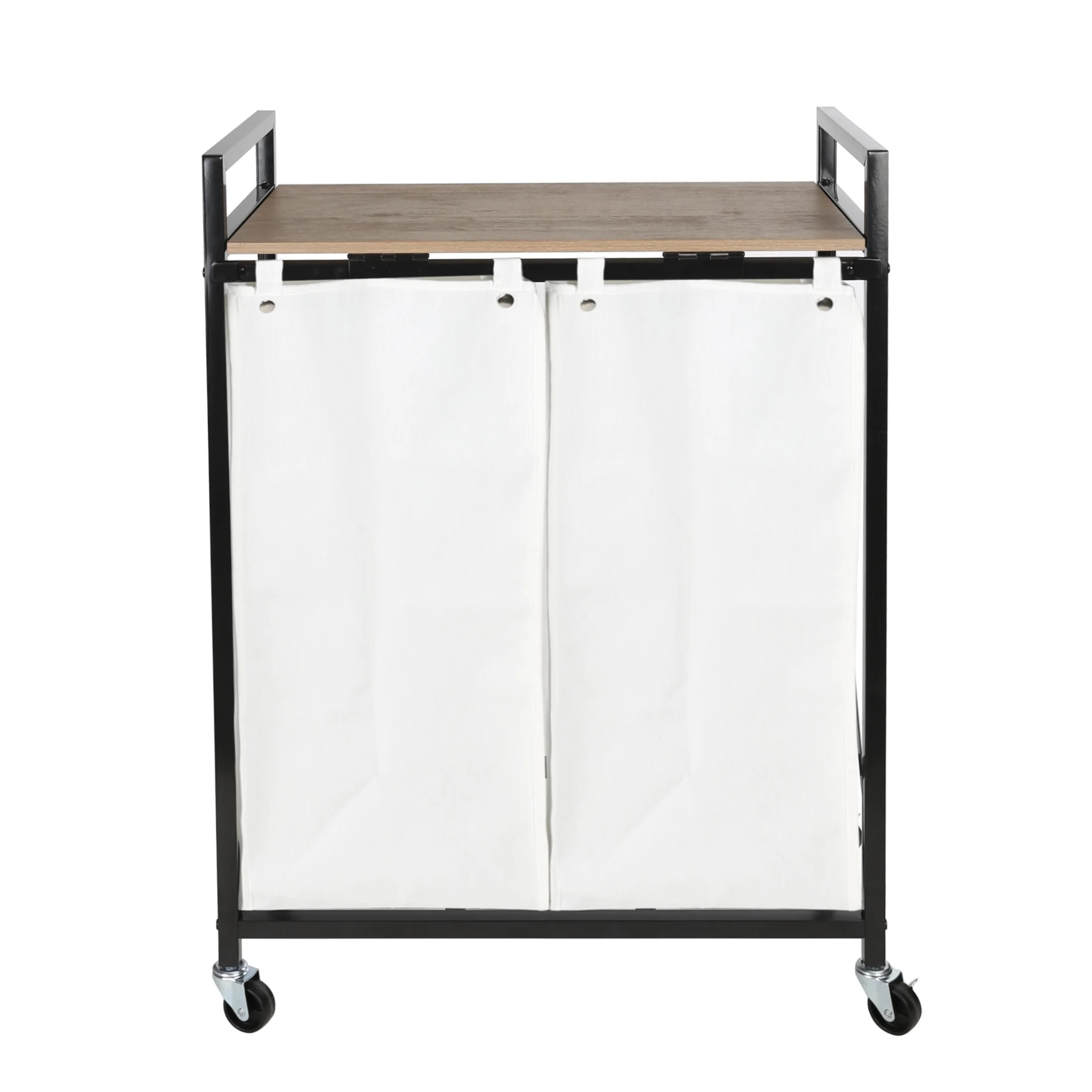 Better Homes & Gardens Metal Frame Laundry Sorter with 2 White Fabric Bags, Adults | Walmart (US)