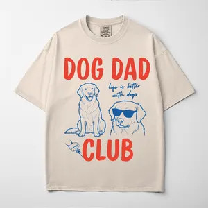 Dog Dad Club Shirt, Golden Retriever Art, Artsy Dog Lover Gift, Modern Dog Dad, Life Better Dogs,... | Etsy (Global)
