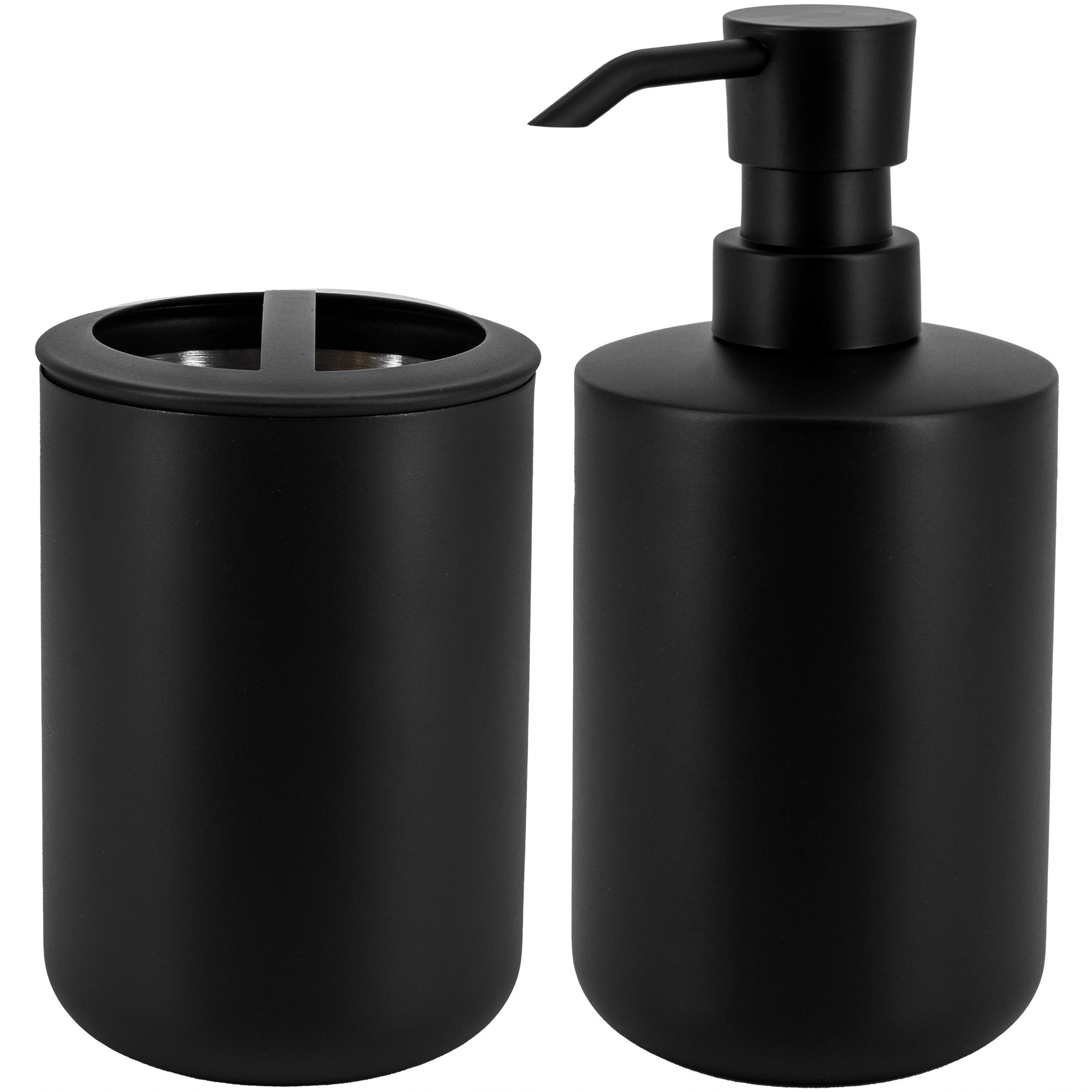 allen + roth Matte Black 15-oz Capacity Freestanding Soap and Lotion Dispenser Stainless Steel | BE2830AR-MBK | Lowe's