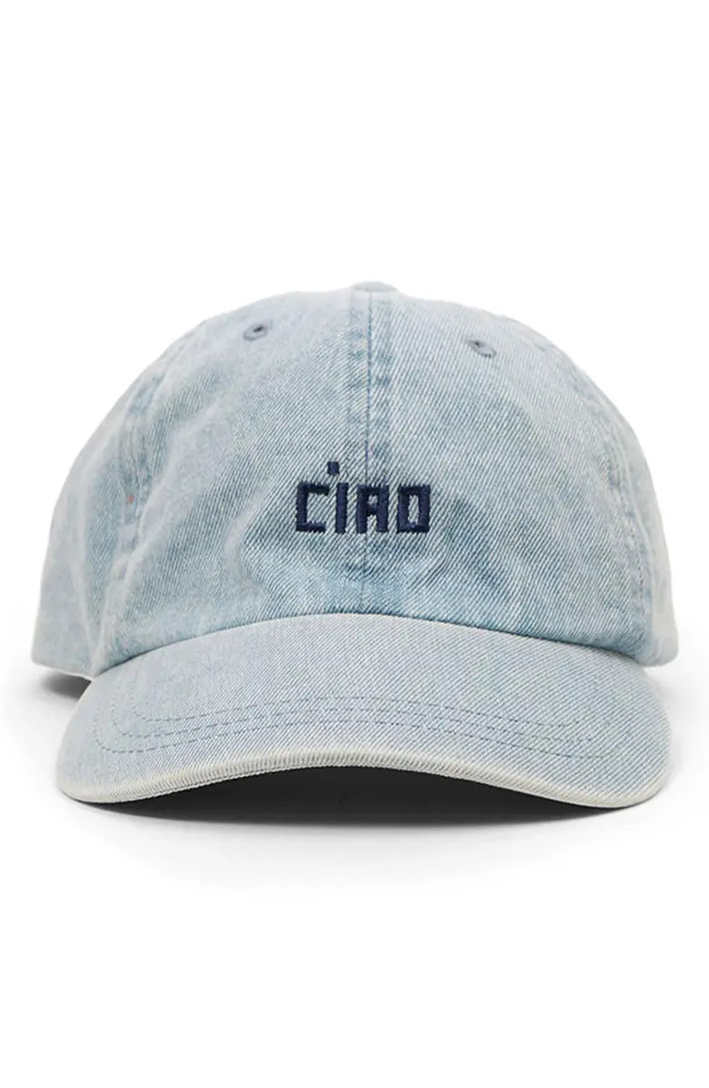Clare V. Denim Adjustable Baseball Cap | Nordstrom | Nordstrom