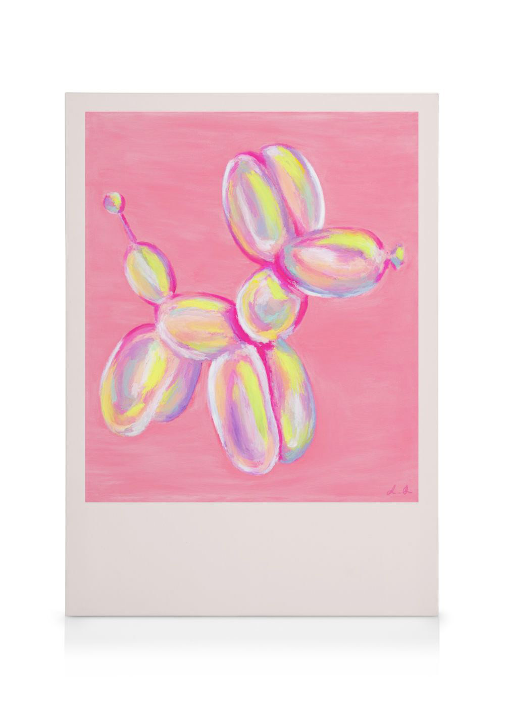 Colorful Balloon Dog Canvas print | Desenio