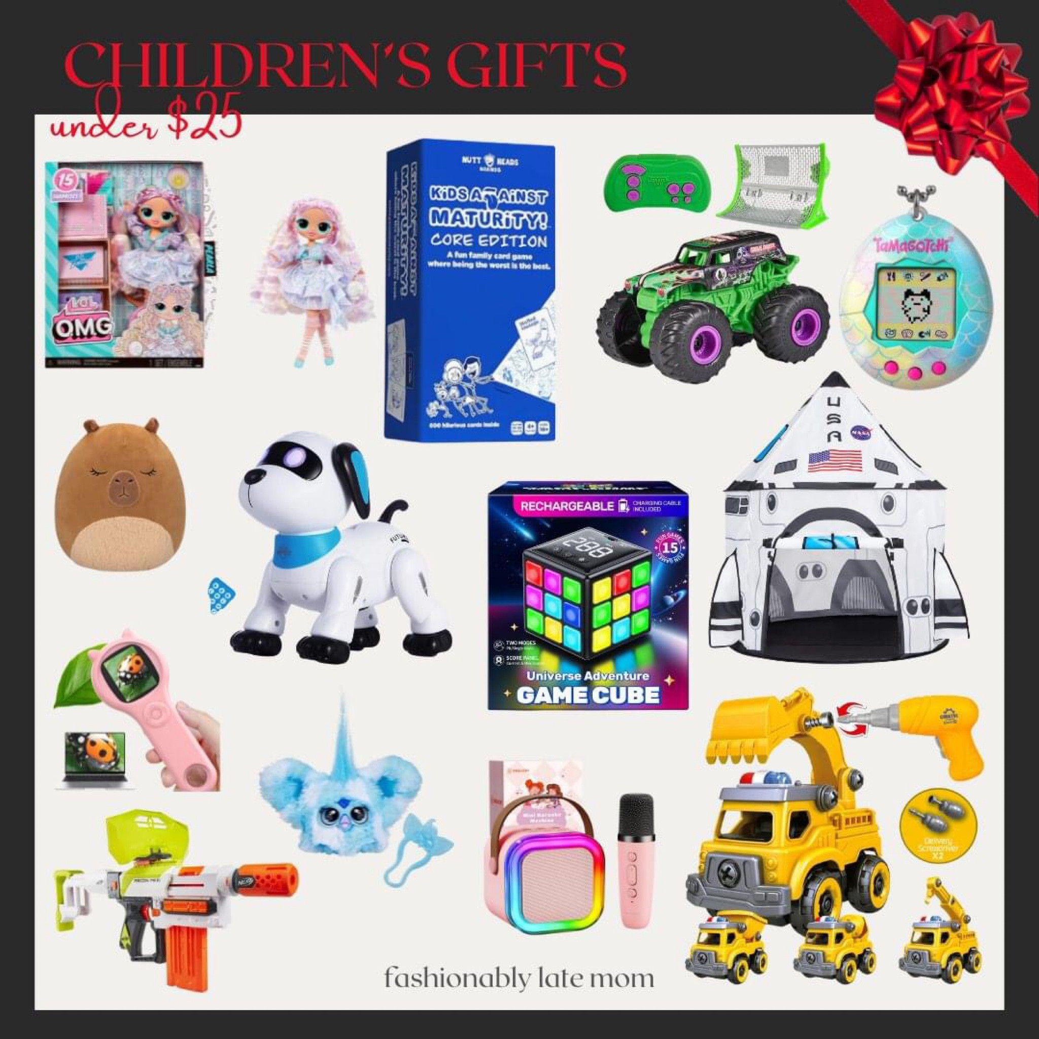 Children gifts under $25!

Fashionably Late Mom. 
Gift guide for kids. 
Gifts under $25  