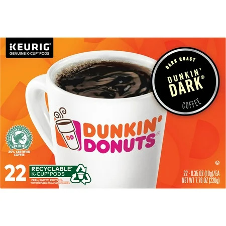 Dunkin Donuts 22ct Dark Kcup | Walmart (US)