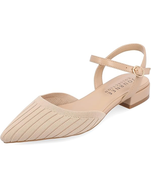 Journee Collection Women's Medium and Wide Width Ansley Flats | Amazon (US)