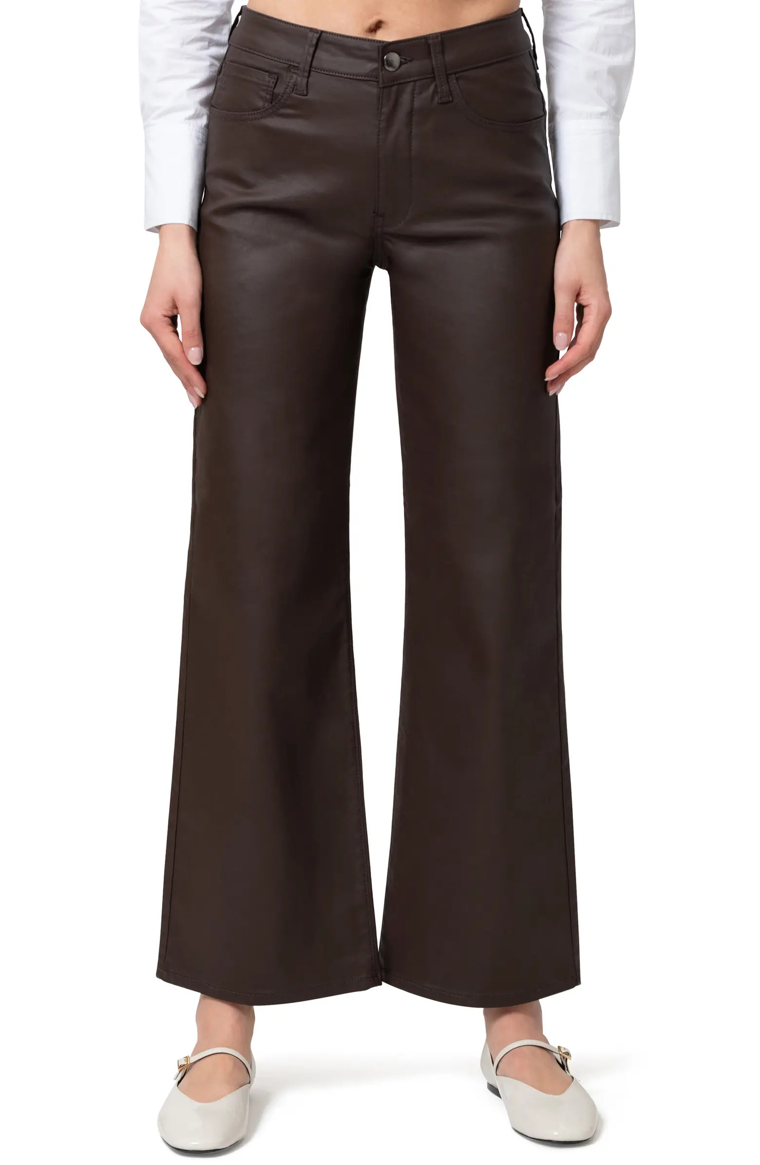 Mavi Jeans Alena Coated Wide Leg Jeans | Nordstromrack | Nordstrom Rack