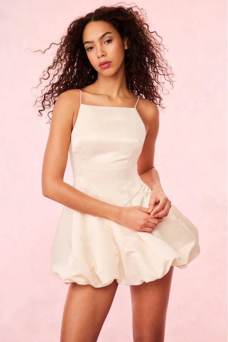 Jake Satin Mini Dress | LoveShackFancy