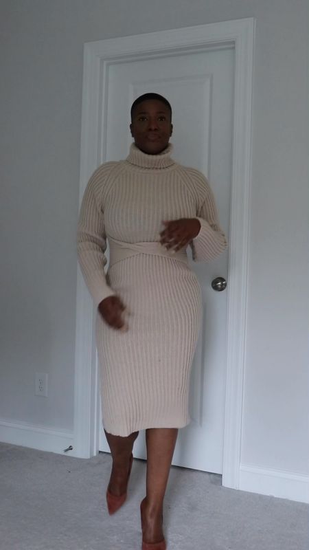 Turtleneck Sweater Dress with a Twist 

#LTKover40 #LTKstyletip #LTKfindsunder50