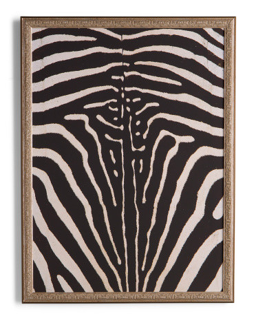 24x32 Zebra Print Framed Wall Art | TJ Maxx