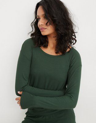 Aerie Real Soft Long Sleeve T-Shirt | Aerie