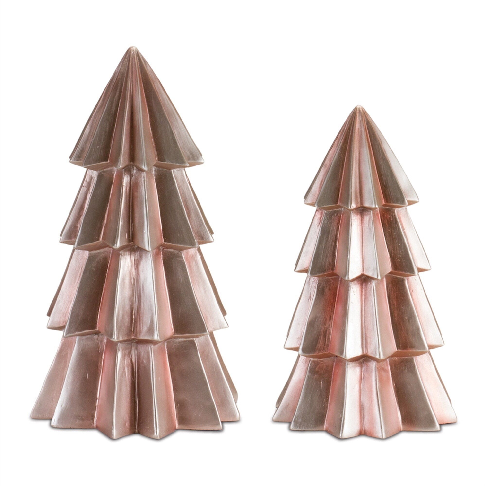 Modern Blush Pink Pine Tree (Set of 2) | Bed Bath & Beyond