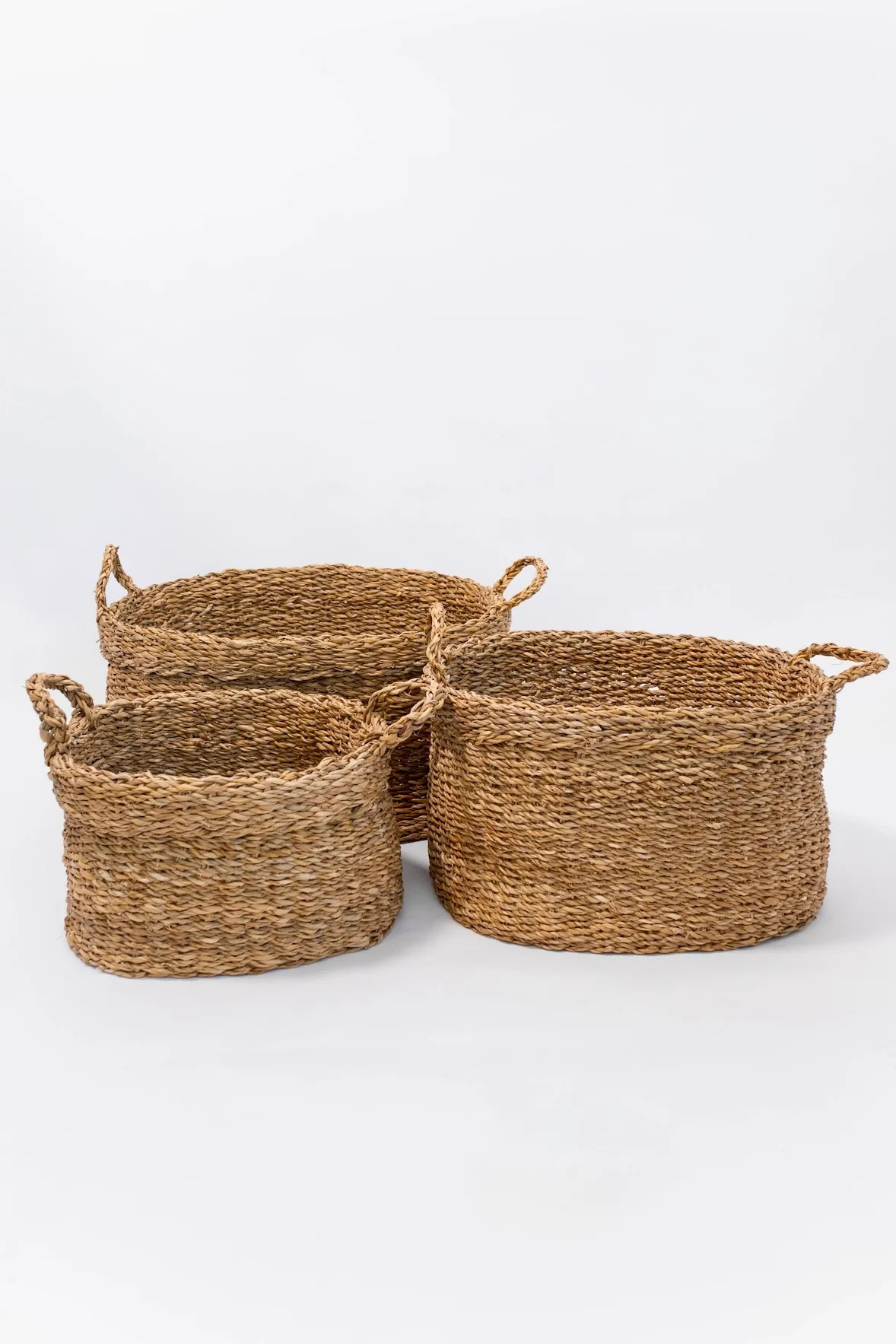 Oval Seagrass Basket - 3 Sizes | THELIFESTYLEDCO