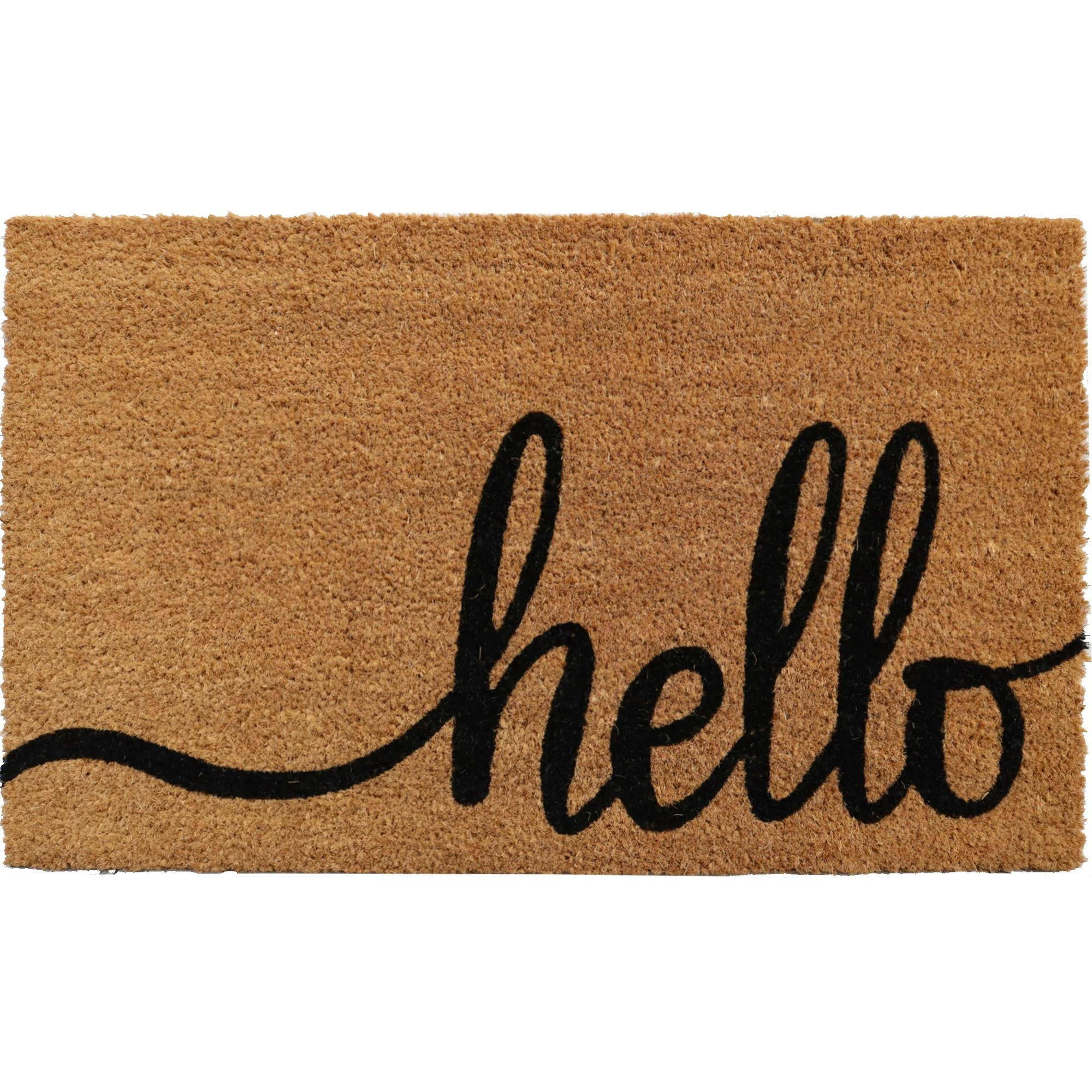 Mainstays Coir Hello Doormat 18"x30" | Walmart (US)