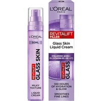 L'Oréal Paris Revitalift Filler Glass Skin Liquid Cream Face Moisturiser, 50ml | Look Fantastic (UK)