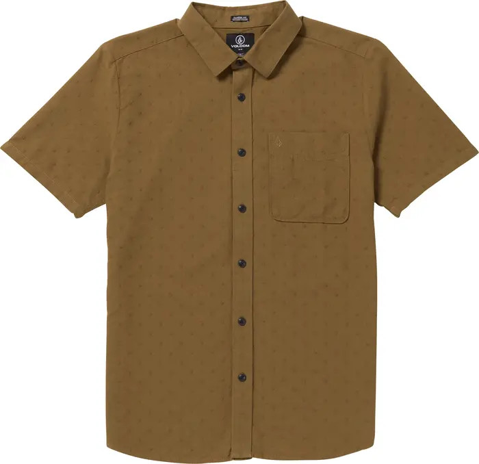 Volcom Date Knight Short Sleeve Button-Up Shirt | Nordstrom | Nordstrom
