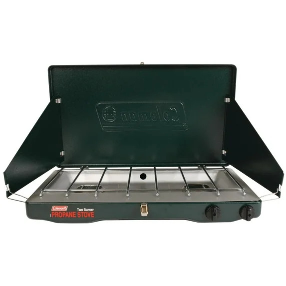 Coleman Brand, Matchlight 10,000 BTU 2-Burner Propane Stove, black | Walmart (US)