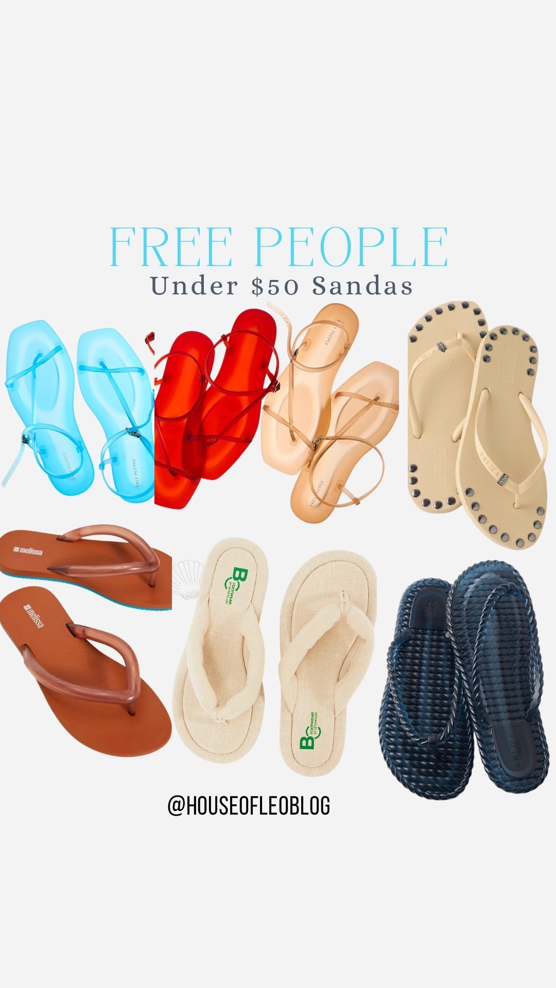 Free people sandals, flip-flops, jelly sandals