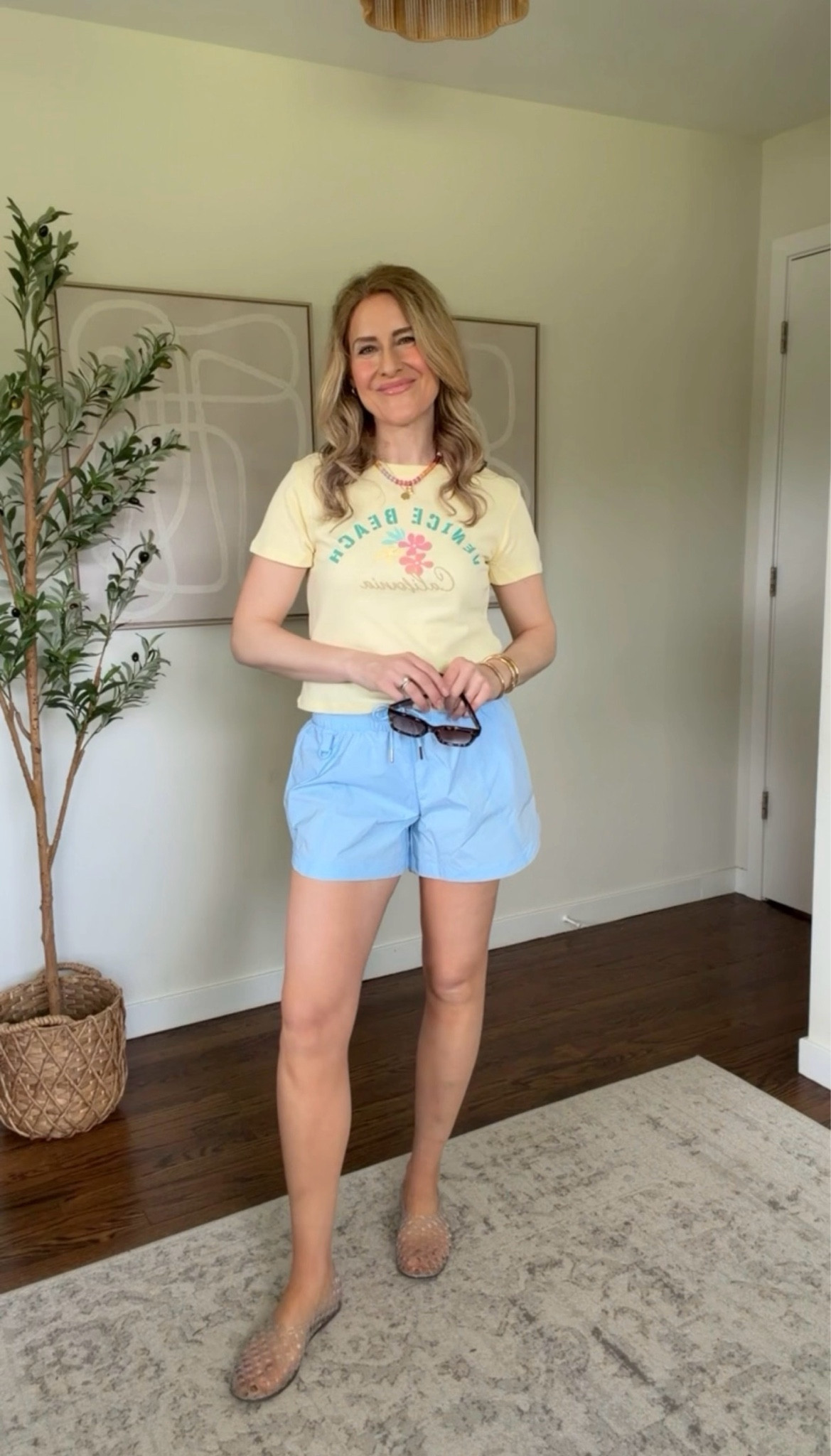 I love active shorts, these have a nice stretchy elastic waist, pocket on one side, built in liner that’s not hot or constricting, come in several colors. I’m between a small and medium in shorts and got the medium for these, but you don’t really have to size up. Tee is size xxl. #walmartfashion

#LTKActive