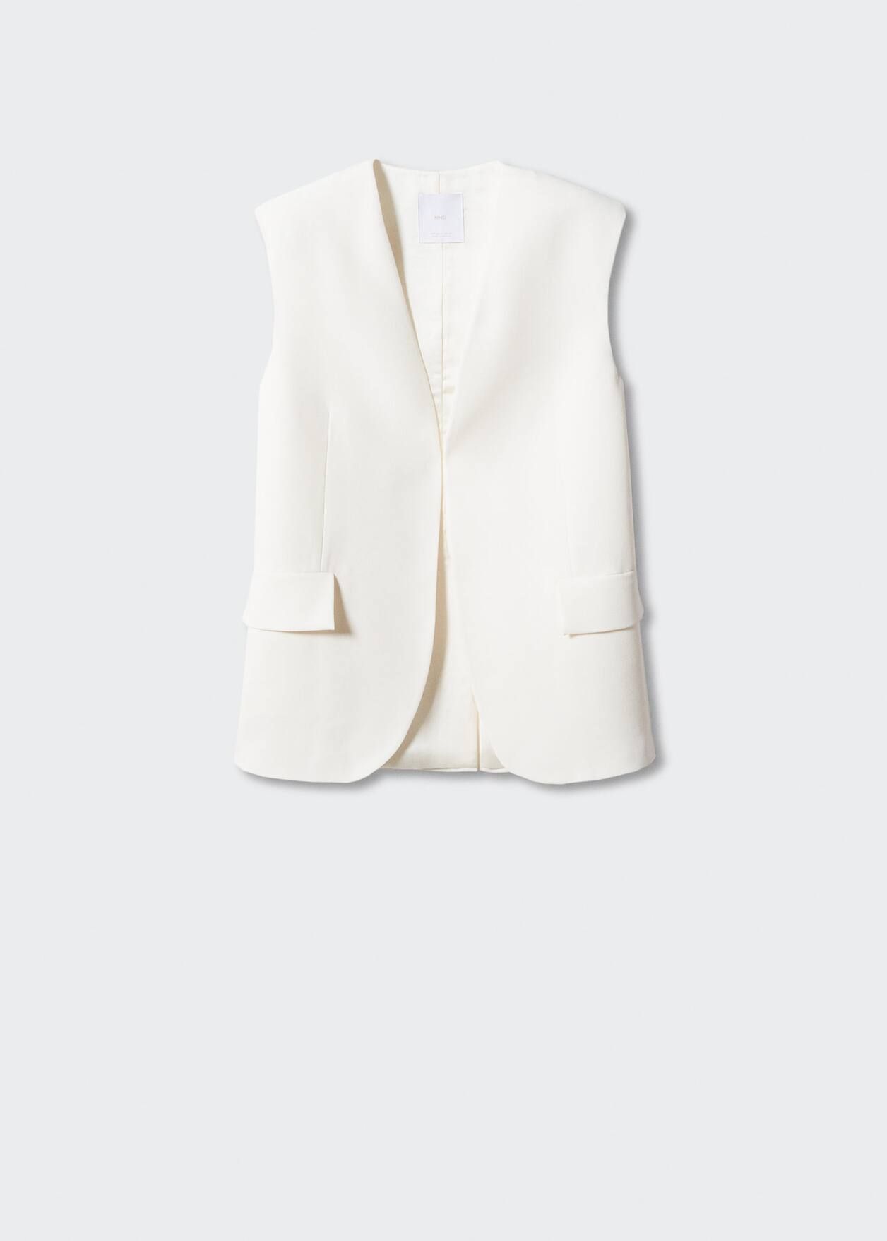 Oversized waistcoat with lapels | MANGO (US)