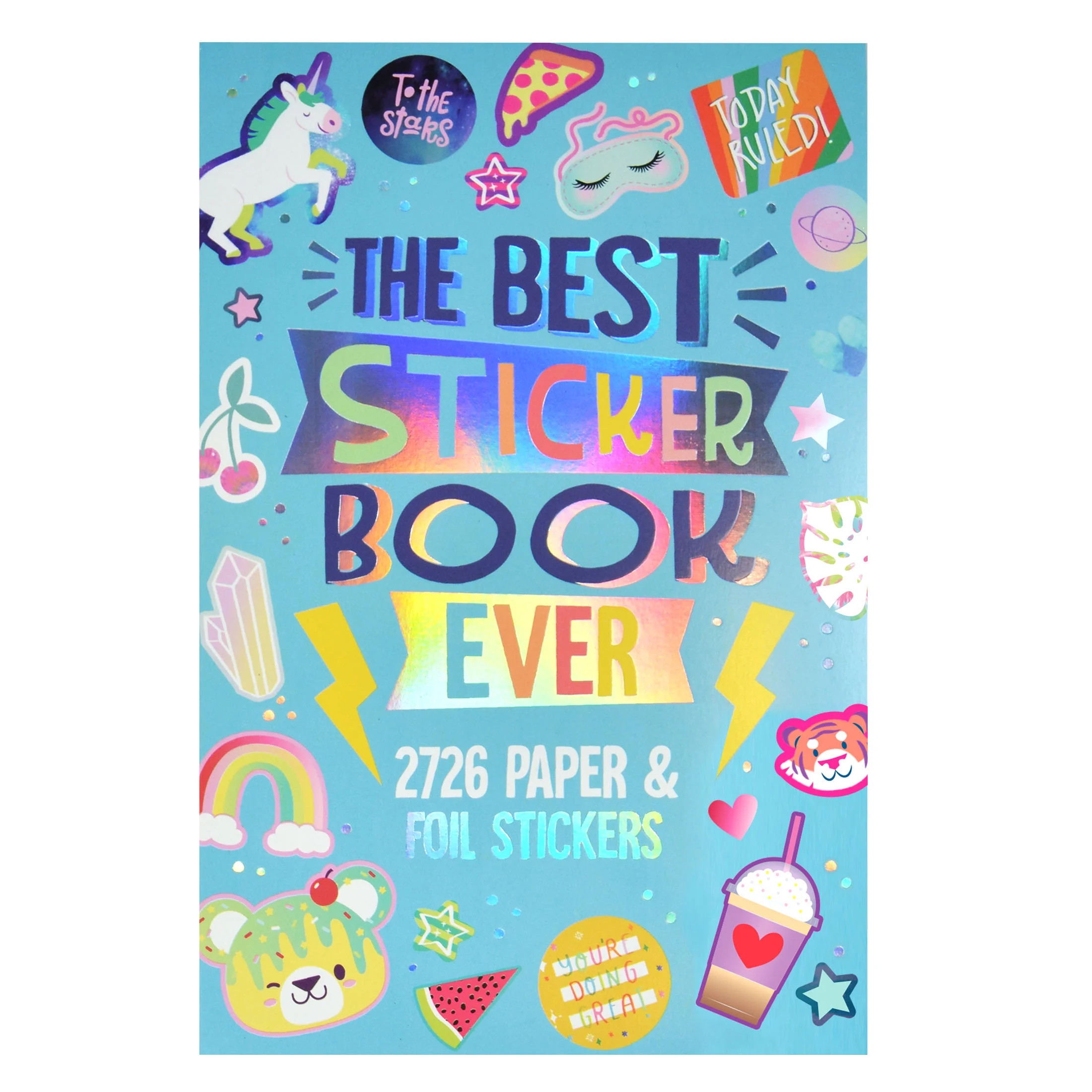 Pen+Gear Best Sticker Book Ever, 40 Pages, 2500+ Paper and Foil Stickers - Walmart.com | Walmart (US)