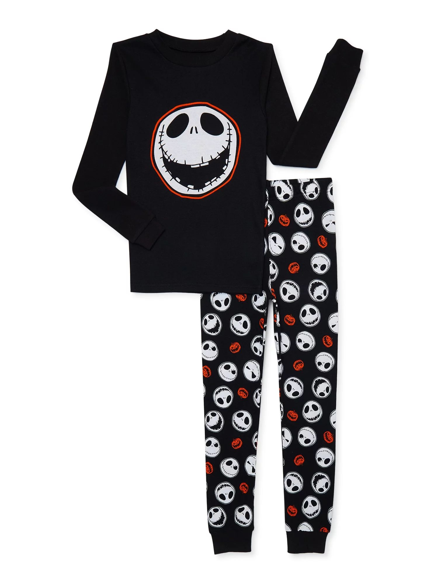 Disney Nightmare Before Christmas Boys Long Sleeve Top and Pants Halloween Pajamas, Sizes 4-10 - ... | Walmart (US)