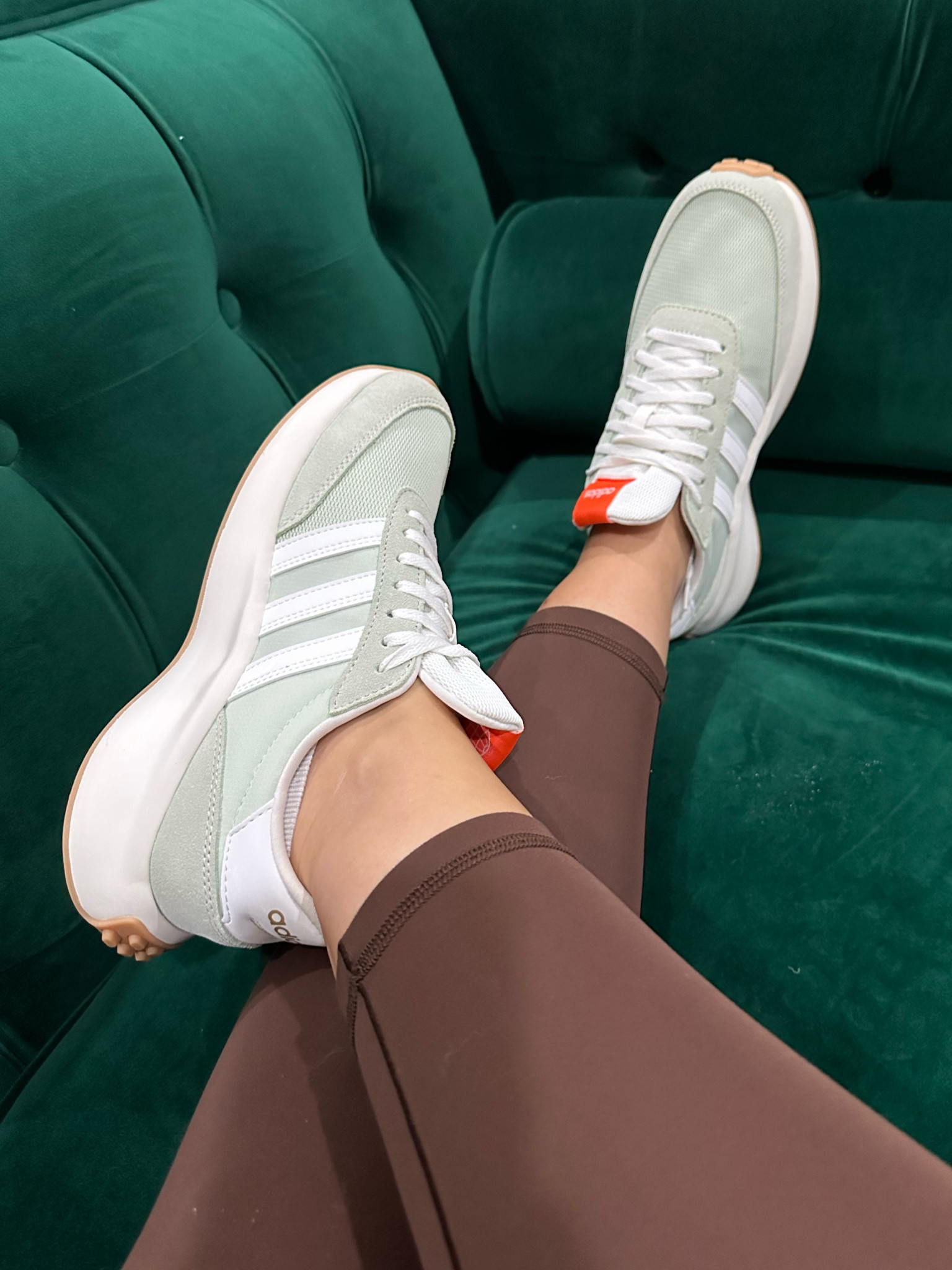 Adidas • women’s sneakers • green sneakers • mint green sneakers • sahm outfit • stay at home mom shoes • casual outfit • running errands outfit • DSW 

#LTKstyletip #LTKsalealert #LTKshoecrush