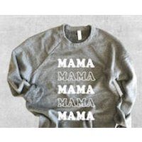 Mama Sweatshirt, Mama, Cool Mom Vibes, Mom Shirt, Cute Sweatshirt for Women, Crewneck Sweatshirt, Sw | Etsy (US)