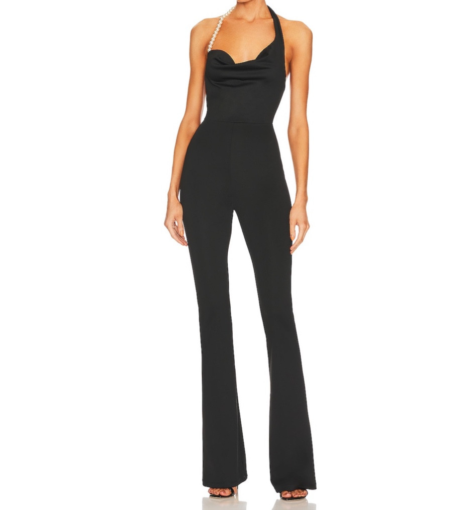Kate Pearl Trim Jumpsuit | Khanums | Revolve 

#LTKstyletip #LTKSeasonal #LTKHoliday