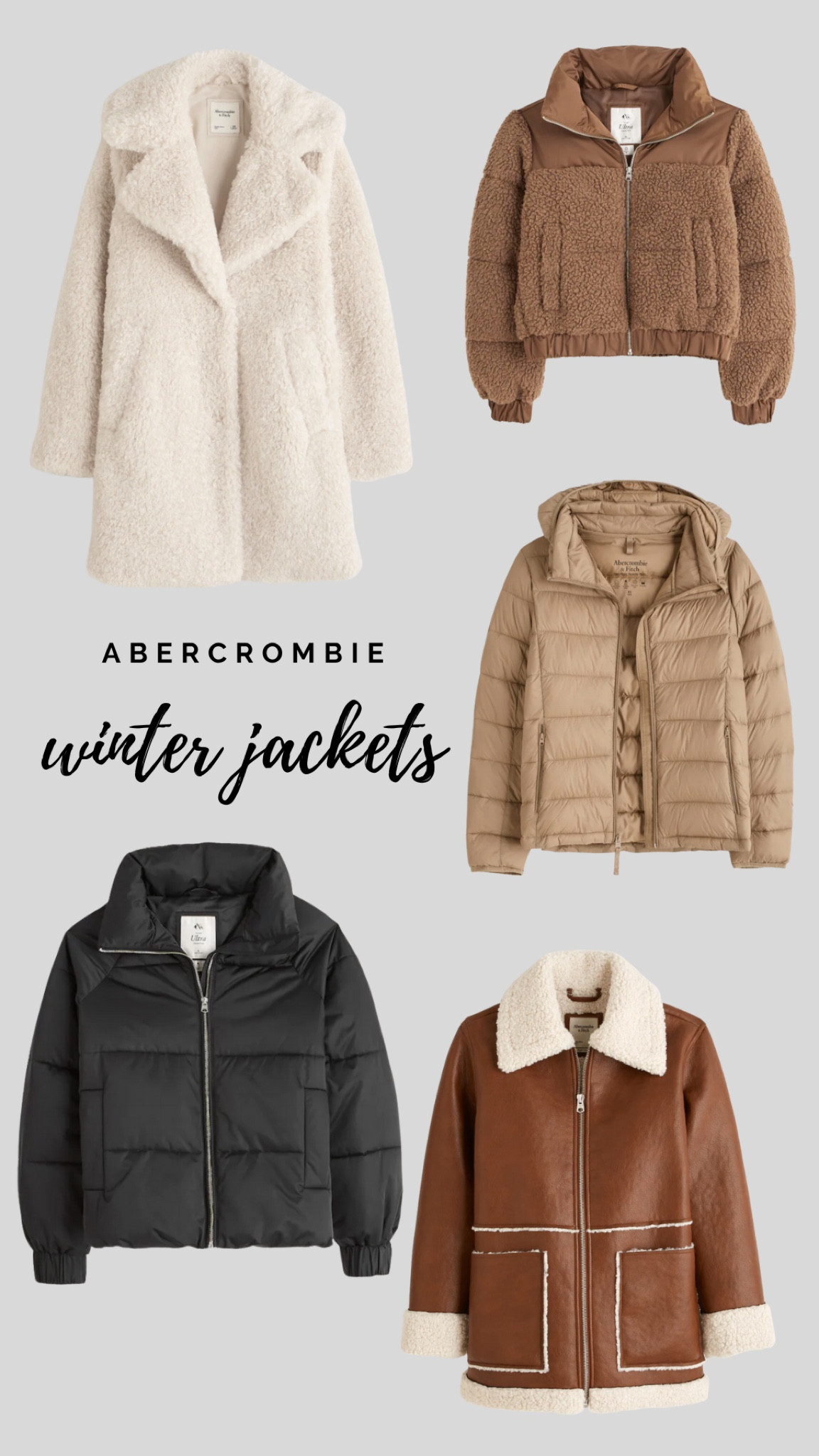 Abercrombie Winter Jackets 

#LTKSeasonal #LTKHoliday #LTKGiftGuide