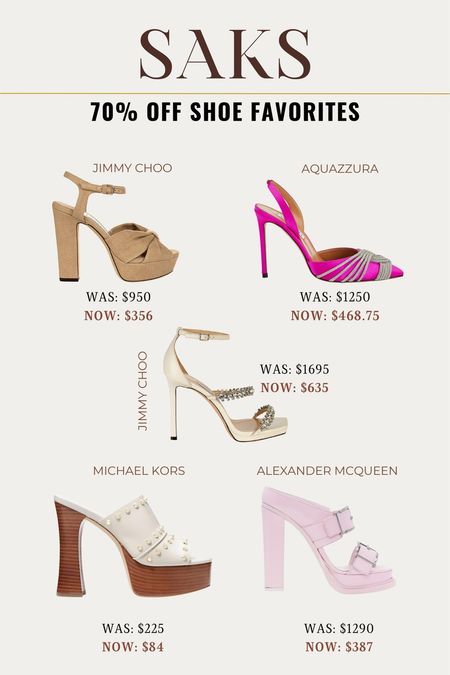 Saks is having a huge designer sale and I am eyeing so many things at great prices! 