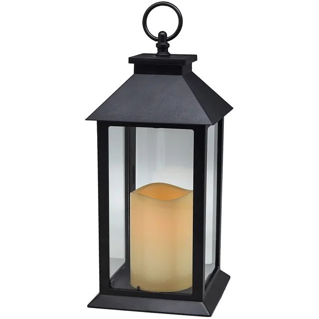 YAKii Hanging Glass Panes Lantern Portable Led Candle Light Operated by 3AAA Battery Use for Gard... | Walmart (US)
